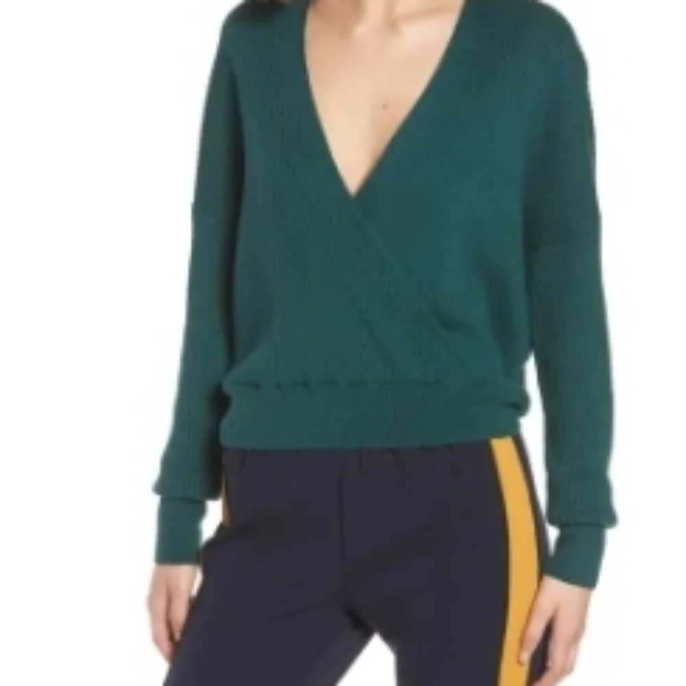 Leith rib wrap sweater size S